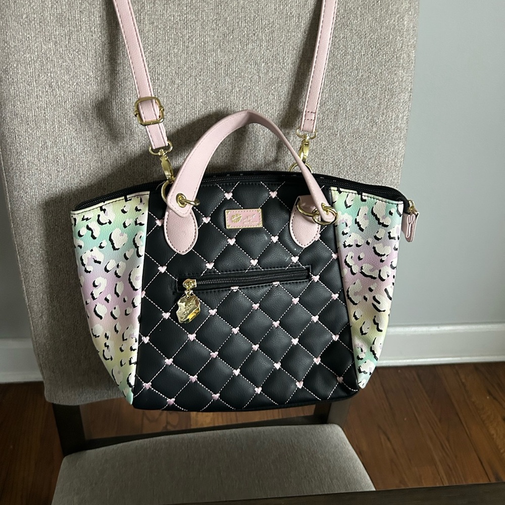 LUV BETSY BY BETSEY JOHNSON Violet Satchel Handbag or Crossbody Bag  NWOT